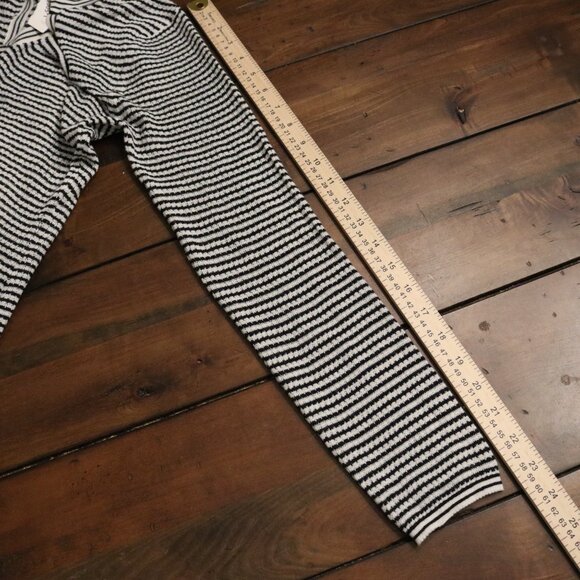 A New Day NWT Black and White Striped Lined XL Collared Sweater Dress - Picture 5 of 11